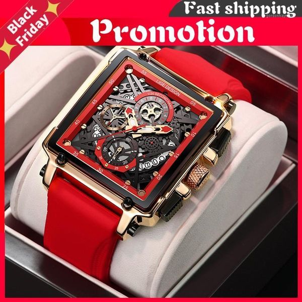 wristwatches 2021 men watches waterproof quartz square watch for date sport hollow clock male relogio masculino, Slivery;brown
wristwatches 2021 men watches waterproof quartz square watch for date sport hollow clock male relogio masculino, Slivery;brown
