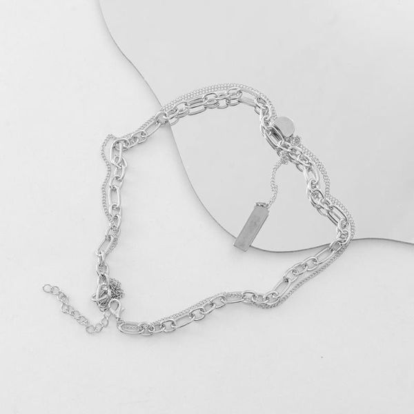 chokers women necklaces retro metal punk double layered wear chain autumn and winter choker necklace woman sweater wild cold wind, Golden;silver
chokers women necklaces retro metal punk double layered wear chain autumn and winter choker necklace woman sweater wild cold wind, Golden;silver