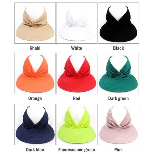 wide brim hats 9colors women sun visor female anti-ultraviolet empty hat uv protection air cap, Blue;gray
wide brim hats 9colors women sun visor female anti-ultraviolet empty hat uv protection air cap, Blue;gray