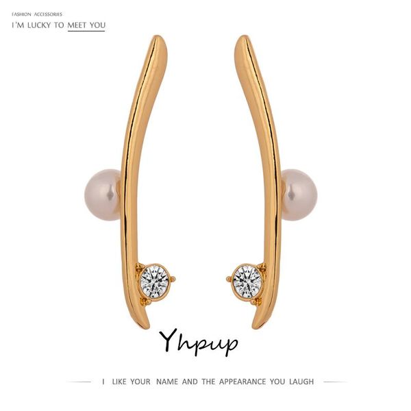 yhpup 2021 minimalist imitation pearls long stud earrings rhinestone copper 14 k brincos for women pendientes mujer, Golden;silver
yhpup 2021 minimalist imitation pearls long stud earrings rhinestone copper 14 k brincos for women pendientes mujer, Golden;silver