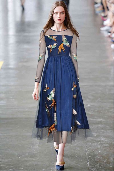 runway dresses 805 xxxl autumn a line long sleeve crew neck dress prom fashion flora print panelled brand same style yidianyuan kzda, Black
runway dresses 805 xxxl autumn a line long sleeve crew neck dress prom fashion flora print panelled brand same style yidianyuan kzda, Black