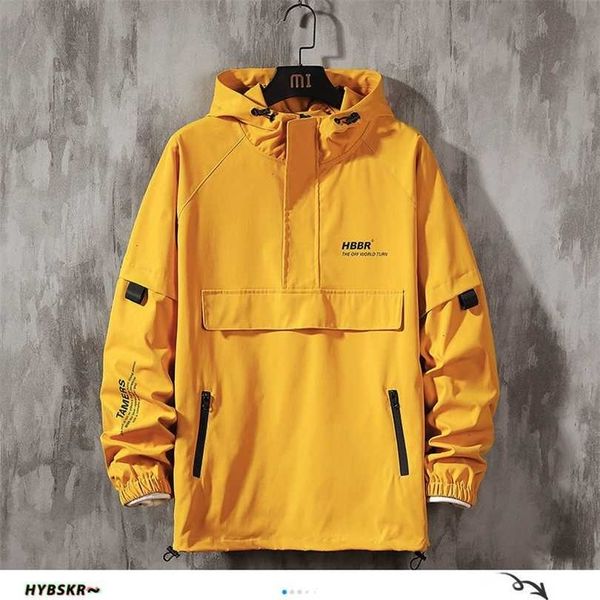 hybskr japanese men hoodes jackets streetwear man loose casual outwear coats hip hop men's windbreaker jacket plus size 211126, Black;brown
hybskr japanese men hoodes jackets streetwear man loose casual outwear coats hip hop men's windbreaker jacket plus size 211126, Black;brown