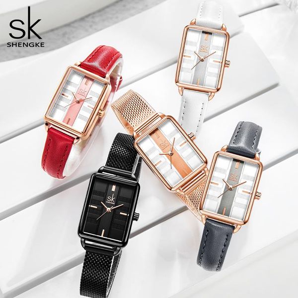 wristwatches sk luxury women bracelet watches 2021 shengke female clock rose gold wrist watch for leather ladies zegarek damski, Slivery;brown
wristwatches sk luxury women bracelet watches 2021 shengke female clock rose gold wrist watch for leather ladies zegarek damski, Slivery;brown