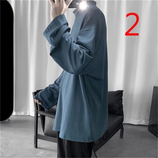autumn ins korean version of the candy-colored t-shirt loose trend solid color long sleeves 210420, White;black
autumn ins korean version of the candy-colored t-shirt loose trend solid color long sleeves 210420, White;black