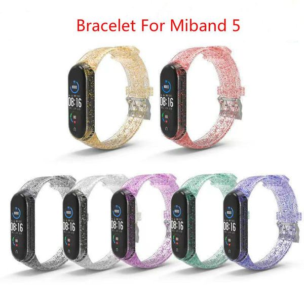 watch bands fashion shiny replacement bracelet for miband 5 silicone strap mi band sport compatible wristbands pulseira nfc, Black;brown
watch bands fashion shiny replacement bracelet for miband 5 silicone strap mi band sport compatible wristbands pulseira nfc, Black;brown