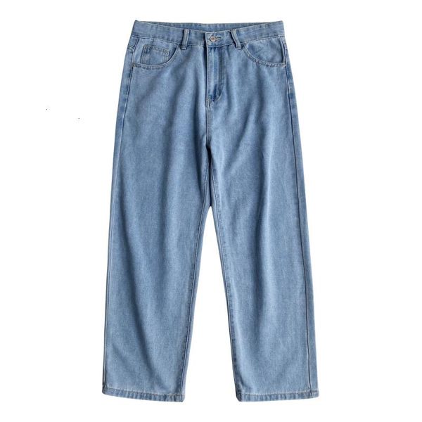 men's jeans korean solid color mens straight denim pants 2021 harajuku man streetwear loose casual trousers male clothing, Blue
men's jeans korean solid color mens straight denim pants 2021 harajuku man streetwear loose casual trousers male clothing, Blue