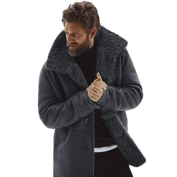 men's jackets fashion mens fur lined jacket winter warm thicken coats soft long parka overcoat button solid casual outerwear sleeve top, Black;brown
men's jackets fashion mens fur lined jacket winter warm thicken coats soft long parka overcoat button solid casual outerwear sleeve top, Black;brown