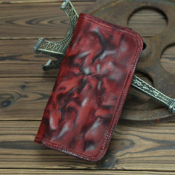 wallets retro genuine leather wallet card holder business leisure handmade narure cowhide large clutch, Red;black
wallets retro genuine leather wallet card holder business leisure handmade narure cowhide large clutch, Red;black