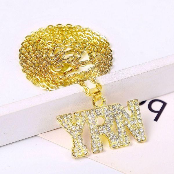 european and american punk hip hop yrn letter personality fashion gold color alloy pendant necklace necklaces, Silver
european and american punk hip hop yrn letter personality fashion gold color alloy pendant necklace necklaces, Silver