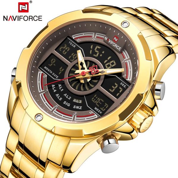 wristwatches naviforce men watch waterproof quartz wrist sport chronograph analog male digital clock relogio masculino, Slivery;brown
wristwatches naviforce men watch waterproof quartz wrist sport chronograph analog male digital clock relogio masculino, Slivery;brown