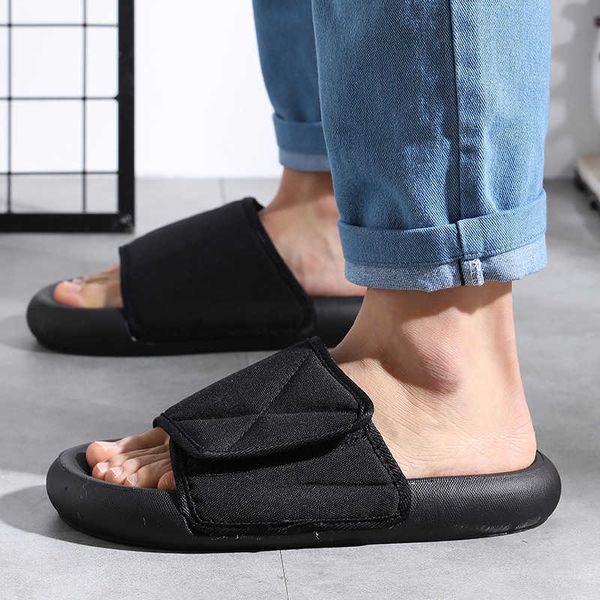 men's summer outdoor wear thick bottom coconut sandals ysj, Black 
men's summer outdoor wear thick bottom coconut sandals ysj, Black