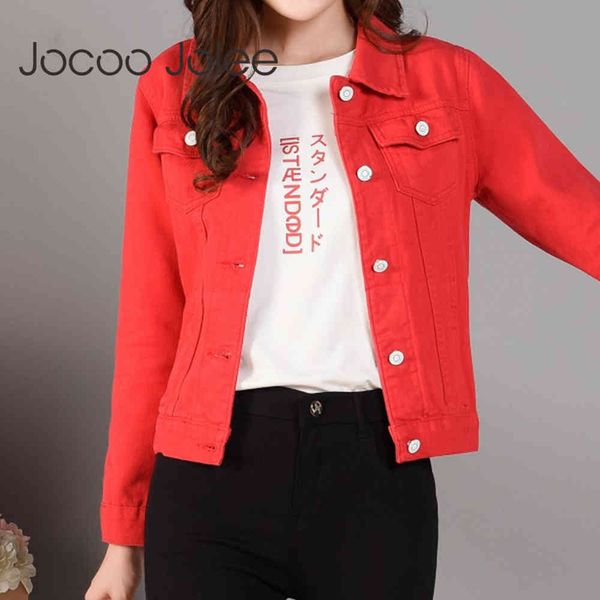women white denim jackets female spring autumn streetwear pockets button single breasted jeans jacket casual korean coat 210428, Black;brown
women white denim jackets female spring autumn streetwear pockets button single breasted jeans jacket casual korean coat 210428, Black;brown