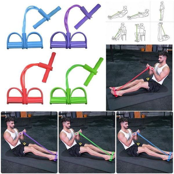 resistance bands elastic pull rope multifunctional 2 or 4 tubes latex foot fitness yoga exercise sit-up home pilates workout
resistance bands elastic pull rope multifunctional 2 or 4 tubes latex foot fitness yoga exercise sit-up home pilates workout