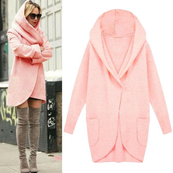 women's jackets artificial wool pullover outwear autumn winter warm elegant with pockets women coat casual hooded loose long solid soft, Black;brown
women's jackets artificial wool pullover outwear autumn winter warm elegant with pockets women coat casual hooded loose long solid soft, Black;brown