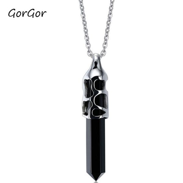 pendant necklaces gorgor necklace men titanium steel pattern synthetic material hollow out individuality fashion accessories pn-252, Silver
pendant necklaces gorgor necklace men titanium steel pattern synthetic material hollow out individuality fashion accessories pn-252, Silver