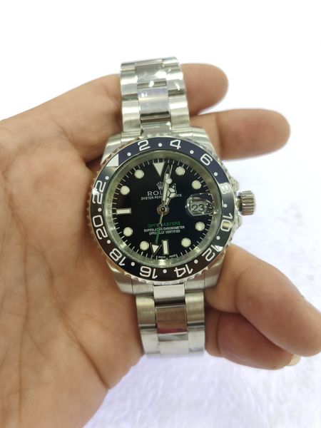 with original box luxury men watch 40mm gmt 116710 116710ln 116710blnr ceramic bezel stainless steel asia 2813 movement automatic mens busin, Slivery;brown
with original box luxury men watch 40mm gmt 116710 116710ln 116710blnr ceramic bezel stainless steel asia 2813 movement automatic mens busin, Slivery;brown