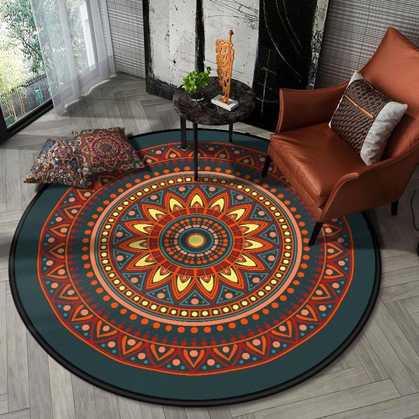 carpets ethnic style mandala round carpet living room floor mat anti slip coffee table rugs large pray home decoration 100cm/120cm
carpets ethnic style mandala round carpet living room floor mat anti slip coffee table rugs large pray home decoration 100cm/120cm