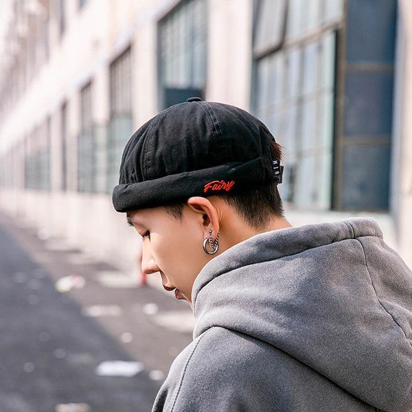 berets cool fashion landlord hat men street trendy hip-hop caps brimless melon cap beanies for, Blue;gray
berets cool fashion landlord hat men street trendy hip-hop caps brimless melon cap beanies for, Blue;gray