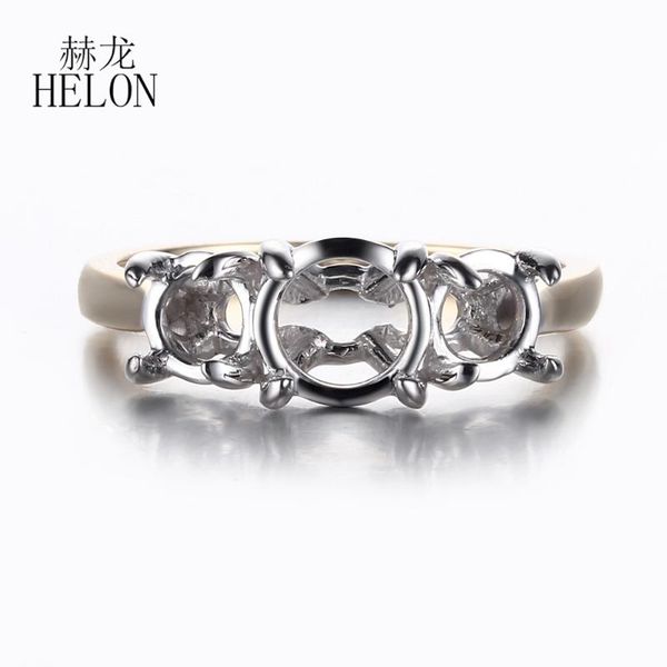 cluster rings helon solid 10k white & yellow gold three stone style ladies jewelry semi mount engagement wedding ring setting fit round 6mm, Golden;silver
cluster rings helon solid 10k white & yellow gold three stone style ladies jewelry semi mount engagement wedding ring setting fit round 6mm, Golden;silver