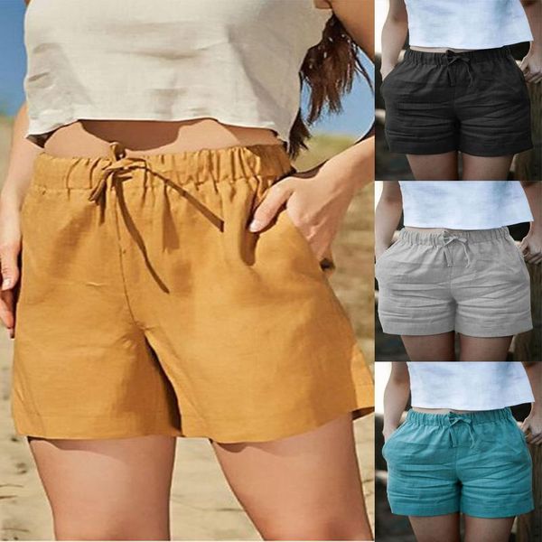 women's shorts fashion 2021 womens casual elastic waist solid tie rope pocket pantalones cortos de mujer, White;black
women's shorts fashion 2021 womens casual elastic waist solid tie rope pocket pantalones cortos de mujer, White;black