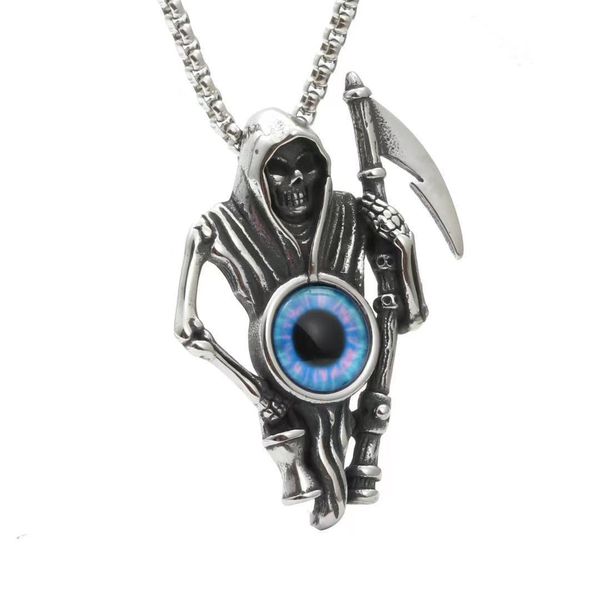 design jewelry death devil's eye titanium pendant skull personalized punk stainless steel jewelry, Silver
design jewelry death devil's eye titanium pendant skull personalized punk stainless steel jewelry, Silver