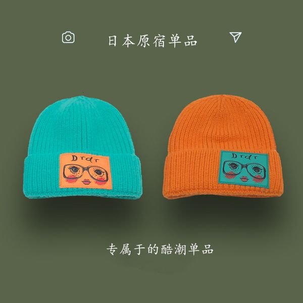 harajuku ins hat women's autumn winter woolen label knitted lovers' blue warm pullover hat, Yellow
harajuku ins hat women's autumn winter woolen label knitted lovers' blue warm pullover hat, Yellow