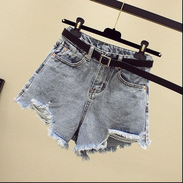 women summer womens short shorts style ripped hole washed high waist casual fashion irregular wide leg jean plus size, White;black
women summer womens short shorts style ripped hole washed high waist casual fashion irregular wide leg jean plus size, White;black
