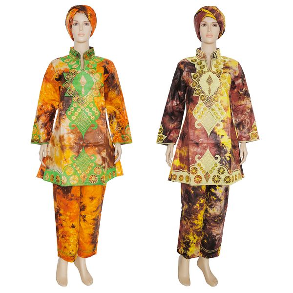 2021bazin riche getzner 2021 new african women 2 pcs set embroidered shirt pant suit ankara dashiki clothes nigerian head wraps, Red
2021bazin riche getzner 2021 new african women 2 pcs set embroidered shirt pant suit ankara dashiki clothes nigerian head wraps, Red