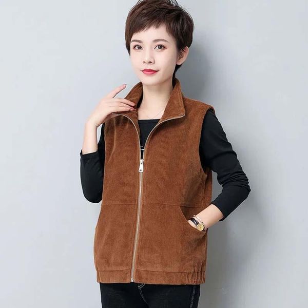 women's vests women vest jacket 2021 spring autumn plus size corduroy colete zipper sleeveless gilet coat solid casual female waistcoat, Black;white
women's vests women vest jacket 2021 spring autumn plus size corduroy colete zipper sleeveless gilet coat solid casual female waistcoat, Black;white