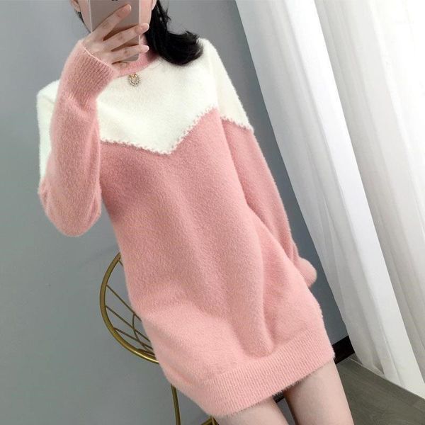 casual dresses women 2021 autumn winter fashion high collar sweater dress female loose thick warm bottoming knit pullover vestidos s961, Black;gray
casual dresses women 2021 autumn winter fashion high collar sweater dress female loose thick warm bottoming knit pullover vestidos s961, Black;gray