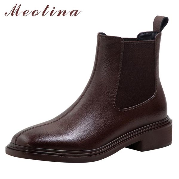 boots meotina women genuine leather ankle fashion flat with shoes square toe ladies short 2021 autumn winter 34-40 brown, Black
boots meotina women genuine leather ankle fashion flat with shoes square toe ladies short 2021 autumn winter 34-40 brown, Black