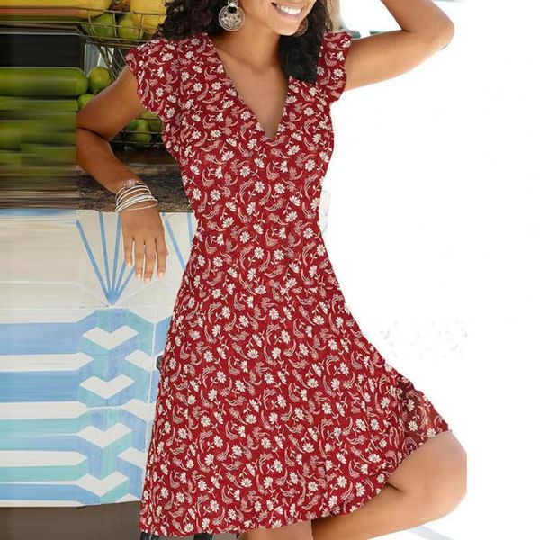 women dress v neck skin-friendly polyester floral print sundress for beach women's swimwear, White;black
women dress v neck skin-friendly polyester floral print sundress for beach women's swimwear, White;black