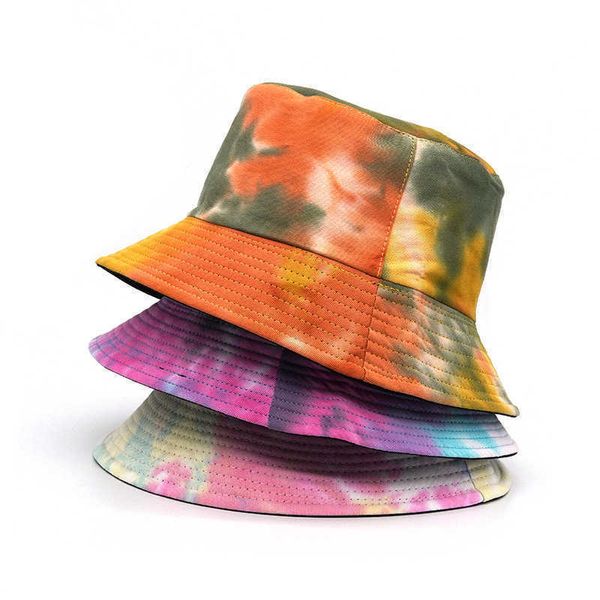colorful tie dyed fisherman's hat fashion printed double sided bucket hats spring summer sun hat outdoor fisherman cap head wear g77uno, Yellow
colorful tie dyed fisherman's hat fashion printed double sided bucket hats spring summer sun hat outdoor fisherman cap head wear g77uno, Yellow
