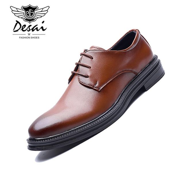 dress shoes desai fashion pointed men's casual business simple and comfortable genuine leather man party, Black
dress shoes desai fashion pointed men's casual business simple and comfortable genuine leather man party, Black