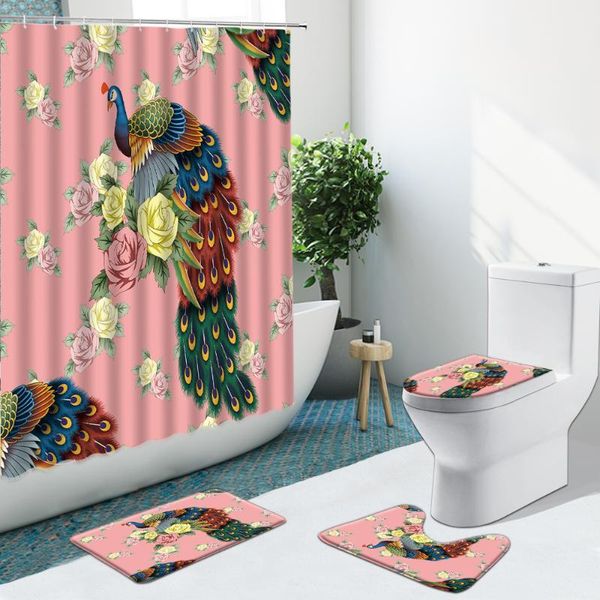 shower curtains 3d peacocks color flower bathroom set curtain non-slip rug flannel carpet toilet cover with hooks bath mat indoor decor
shower curtains 3d peacocks color flower bathroom set curtain non-slip rug flannel carpet toilet cover with hooks bath mat indoor decor