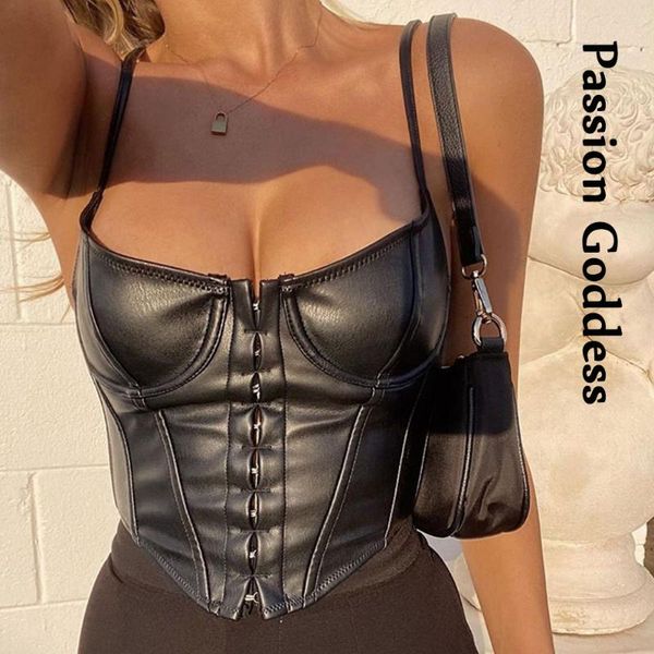 women's tanks & camis women black pu corset slim leather low-cut crop partyclub backless camisole bustier lingerie bralette, White
women's tanks & camis women black pu corset slim leather low-cut crop partyclub backless camisole bustier lingerie bralette, White