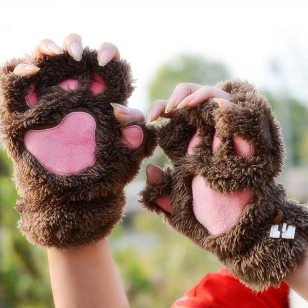 five fingers gloves clearance sale cute cat claw plush mittens warm soft short fingerless fluffy bear costume half finge gifts, Blue;gray
five fingers gloves clearance sale cute cat claw plush mittens warm soft short fingerless fluffy bear costume half finge gifts, Blue;gray