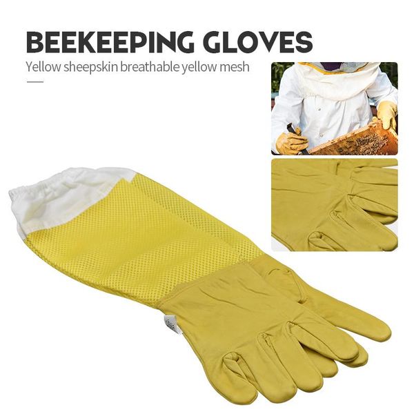 disposable gloves beekeeping protective sleeves breathable yellow mesh white sheepskin and cloth for apiculture dss899
disposable gloves beekeeping protective sleeves breathable yellow mesh white sheepskin and cloth for apiculture dss899