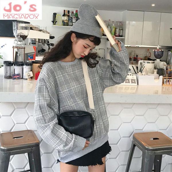 women's hoodies & sweatshirts winter women pullovers ladies o-neck long sleeve plaid female harajuku hooded streetwear causal coat, Black
women's hoodies & sweatshirts winter women pullovers ladies o-neck long sleeve plaid female harajuku hooded streetwear causal coat, Black