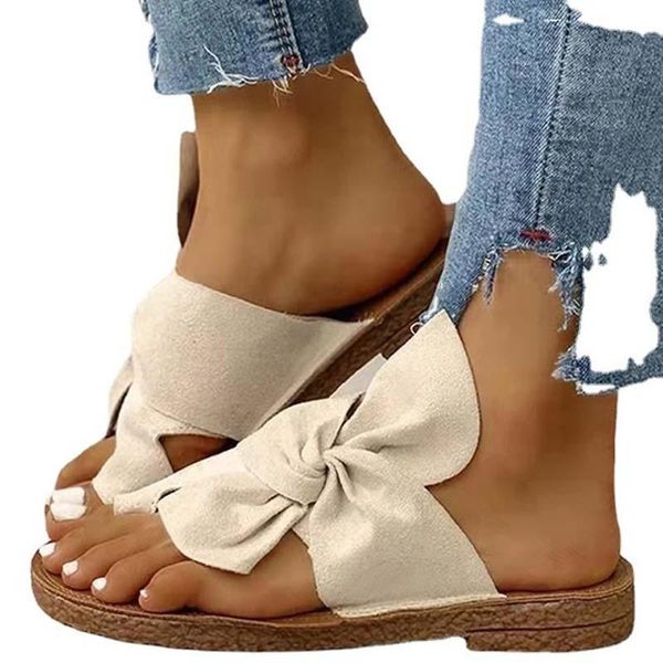 bowknot flat bottom outer wear fashionable set toe flip-flops beach sandals and slippers, llarge size 43, Black
bowknot flat bottom outer wear fashionable set toe flip-flops beach sandals and slippers, llarge size 43, Black