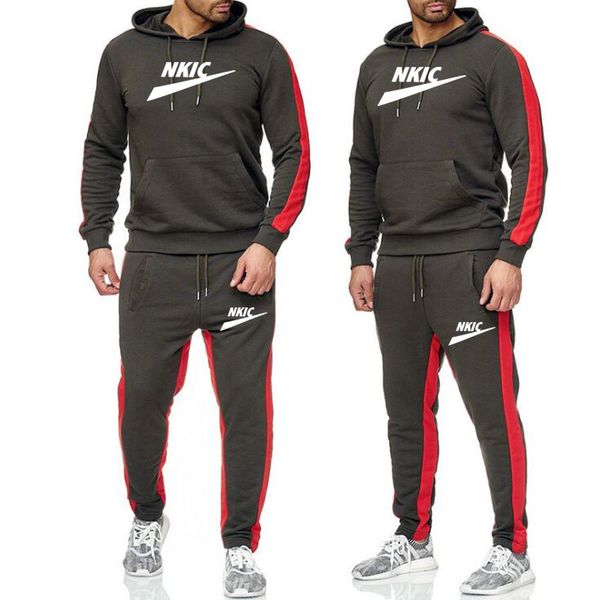men's brand tracksuit casual fitness sportswear sets classic baseball jackets pants two piece set outdoor sport suits male clothing, Gray
men's brand tracksuit casual fitness sportswear sets classic baseball jackets pants two piece set outdoor sport suits male clothing, Gray