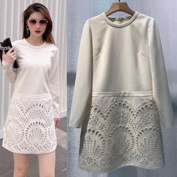 casual dresses arrival 2021 autumn white dress women hollow out sheath elegant office ladies long sleeve, Black;gray
casual dresses arrival 2021 autumn white dress women hollow out sheath elegant office ladies long sleeve, Black;gray