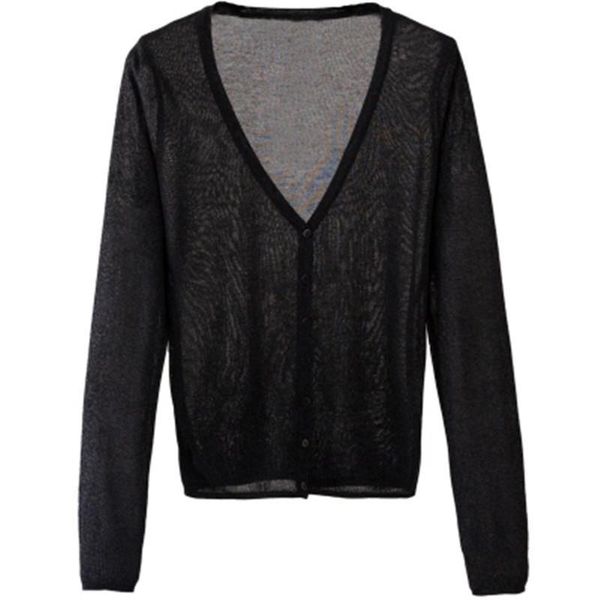 summer cardigans v neck women sweater long sleeve knitted thin candy sheer cardigan sun protection coat air conditioning, White;black
summer cardigans v neck women sweater long sleeve knitted thin candy sheer cardigan sun protection coat air conditioning, White;black