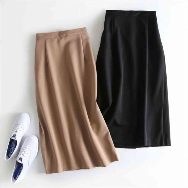 spring summer formal long loose women skirts office high elastic waist mid calf length casual style skirt for, Black
spring summer formal long loose women skirts office high elastic waist mid calf length casual style skirt for, Black