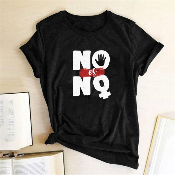 no esn printed graphic tees womens short sleeve casual loose camiseta mujer, White
no esn printed graphic tees womens short sleeve casual loose camiseta mujer, White