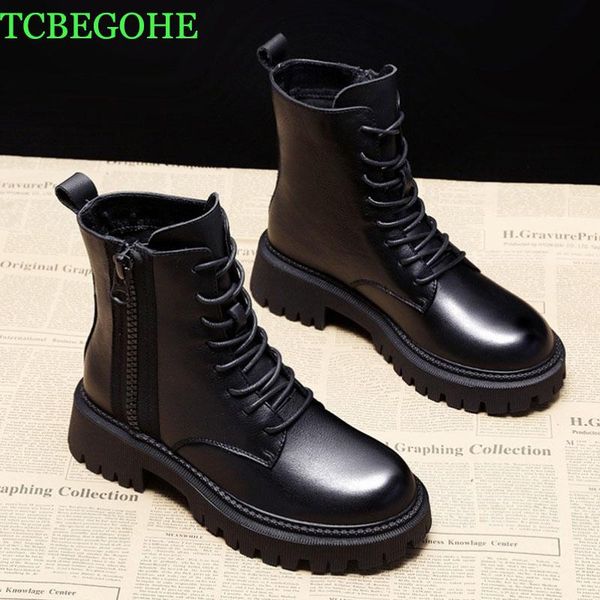 boots 2021 motorcycle women's winter soft leather shoes black botas for female lace up platforms women mujer punk
boots 2021 motorcycle women's winter soft leather shoes black botas for female lace up platforms women mujer punk