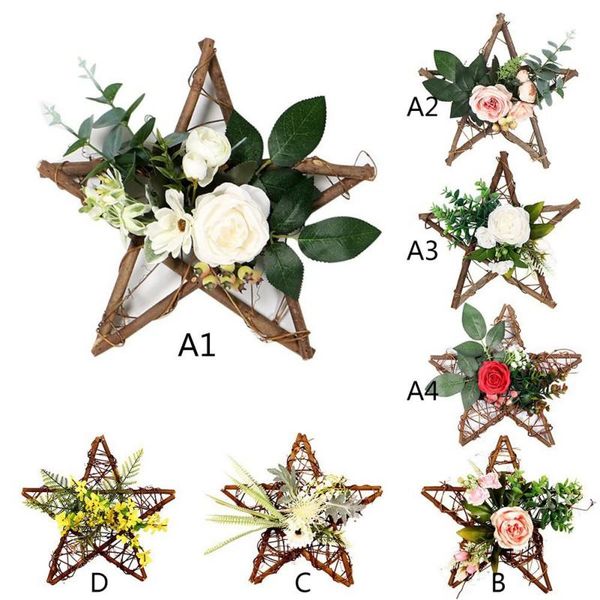 decorative flowers & wreaths wooden stars pendant artificial wreath simulation rose eucalyptus leaf garland for party wedding home garden de
decorative flowers & wreaths wooden stars pendant artificial wreath simulation rose eucalyptus leaf garland for party wedding home garden de