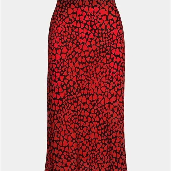 bbwm woman french style small daisy heart leopard print silk trumpet skirts vintage chic women summer casual slim waist skirt 210629, Black 
bbwm woman french style small daisy heart leopard print silk trumpet skirts vintage chic women summer casual slim waist skirt 210629, Black