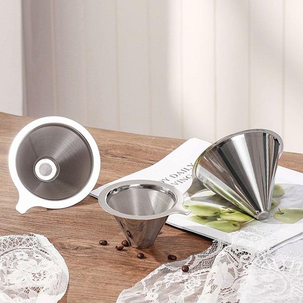 coffee filters 1pcs s/m/l silver filter double funnel stainless steel screen coffeeware mesh kitchen accessories
coffee filters 1pcs s/m/l silver filter double funnel stainless steel screen coffeeware mesh kitchen accessories