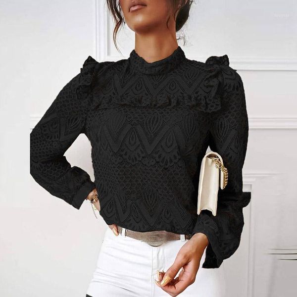 spring autumn office women shirts fashion long-sleeved lace ruffled shirt splicing harajuku o-neck clothes women's t-shirt, White
spring autumn office women shirts fashion long-sleeved lace ruffled shirt splicing harajuku o-neck clothes women's t-shirt, White